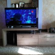 Тумба ТВ с выдвижными ящиками и приставной консолью в Донецке