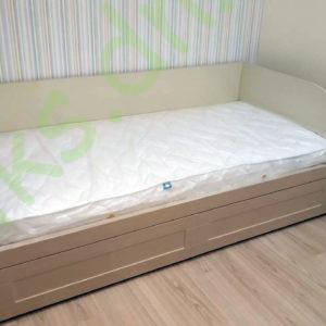 Купить односпальную кровать с выдвижными ящиками в Донецке