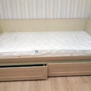 Купить односпальную кровать с выдвижными ящиками в Донецке