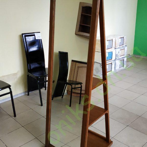 Купить напольное деревянное зеркало с полками в Донецке