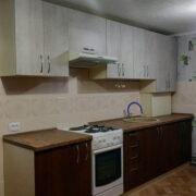 Купить кухню линейную с комбинированными фасадами в Донецке