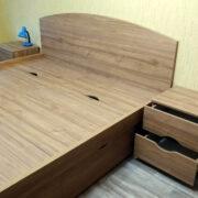 Купить кровать двуспальную "Екатерина" с прикроватными тумбами в Донецке